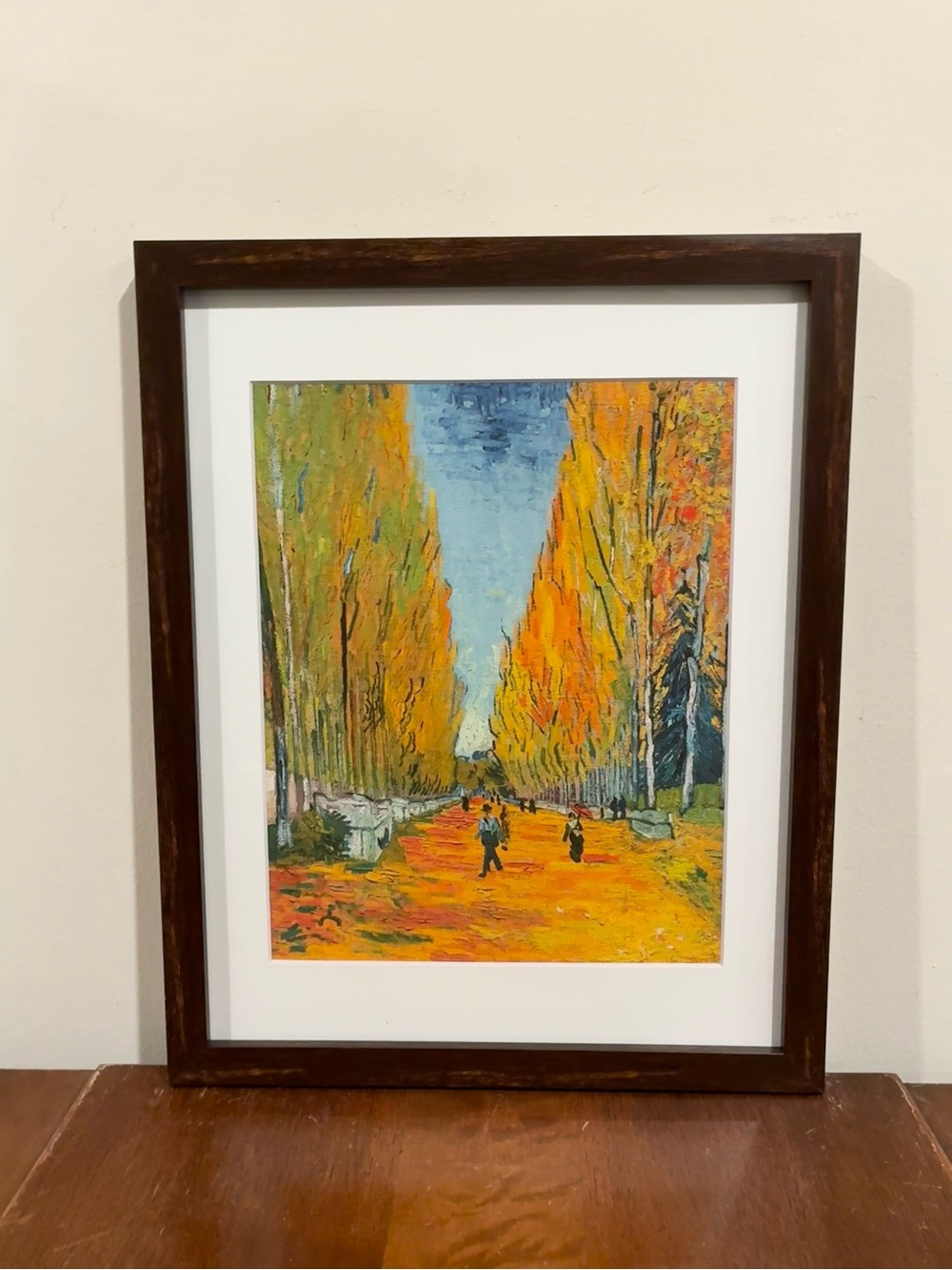Van Gogh Les Alyscamps Necropolis Framed Print 12x15 Autumn Fall France Wall Art